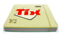 Бумага для заметок Tix самоклеющаяся  75*75*100