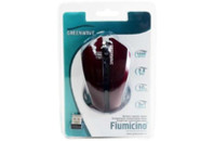Мышка Greenwave Fiumicino USB, black-cherry (R0013754)
