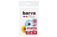 Бумага BARVA 10x15,180 g/m2, matt, 20арк (A180-257)