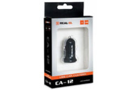 Зарядное устройство REAL-EL CA-12 black (EL123160008)