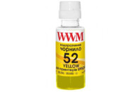 Чернила WWM HP GT52 100г Yellow, для Ink Tank 115/315/319 (H52Y)