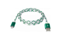 Дата кабель USB08-03LT USB - Micro USB, GreenLED backlight, 1m Defender (87557)