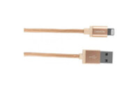 Дата кабель USB 2.0 AM to Lightning 1.0m MFI Golden CANYON (CNS-MFIC3GO)