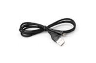 Дата кабель USB 2.0 AM to Micro 5P 1.0m cylindric nylon back Vinga (VCPDCMCANB1BK)