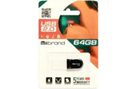 USB флеш накопитель Mibrand 64GB Scorpio Black USB 2.0 (MI2.0/SC64M3B)