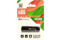 USB флеш накопитель Mibrand 32GB Grizzly Black USB 2.0 (MI2.0/GR32P3B)