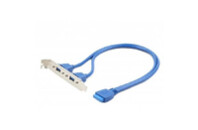 Кабель для передачи данных USB 3.0 розетка на кронштейні 10P 45 см Cablexpert (CC-USB3-RECEPTACLE)