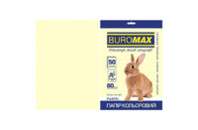 Бумага Buromax А4, 80g, PASTEL cream, 50sh (BM.2721250-49)