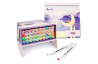 Маркер Arrtx Спиртовые Alp ASM-02-PT01 40 цветов, пастельные оттенки (LC302598)