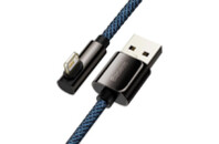 Дата кабель USB 2.0 AM to Lightning 1.0m CACS 2.4A 90 Legend Series Elbow Blue Baseus (CACS000003)