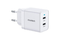 Зарядное устройство Choetech 2xUSB-C 40W PD/QC/PPS (Q5006-EU-WH)