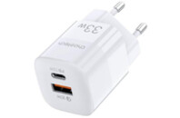 Зарядное устройство Choetech GaN USB-A/USB-C 33W QC3.0/PD/PPS (PD5006-EU-WH)