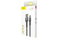 Дата кабель USB 2.0 AM to Lightning 1.0m 2.4A Cafule Special Edition Black-Grey Baseus (CALKLF-GG1)