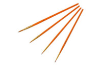 Кисточка для рисования Maxi набор 4 шт синтетический ворс, круглые (№ 1, 3, 3/0, 5) короткая ручка (MX60883)