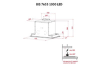 Вытяжка кухонная Perfelli BIS 7633 I 1000 LED