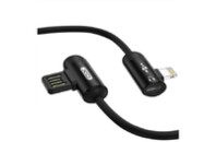 Дата кабель NB38 USB - Lightning + Lightning Audio 1.0m 2.4А Black XoKo (XO-NB38)