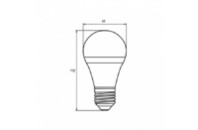 Лампочка Eurolamp A60 8W E27 2700K (deco) акция 1+1 new (MLP-LED-A60-08273(Amber)new)