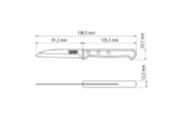 Кухонный нож Tramontina Polywood Vegetable 76 мм (21121/193)