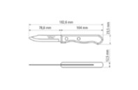Кухонный нож Tramontina Dynamic Vegetable 8 cм (22310/103)