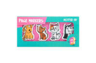 Закладки для книг Kite пластиковые Pets 4x20 шт, 35х50 мм (K22-479-5)