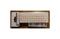 Наклейка на клавиатуру BestKey миниатюрная прозрачная, 56, оранжевый (BKm3OrTr)