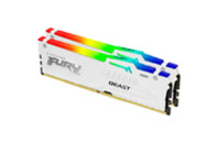 Модуль памяти для компьютера DDR5 32GB (2x16GB) 6000 MHz FURY Beast White RGB Kingston Fury (ex.HyperX) (KF560C40BWAK2-32)