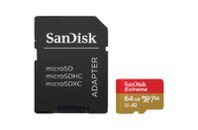 Карта памяти SanDisk 64GB microSD class 10 UHS-I U3 Extreme (SDSQXAH-064G-GN6MA)