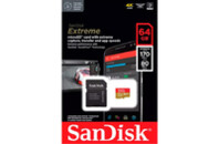 Карта памяти SanDisk 64GB microSD class 10 UHS-I Extreme For Action Cams and Dro (SDSQXAH-064G-GN6AA)