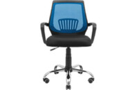 Офисное кресло Richman Стар Хром Пиастра Сетка черная + синяя (ADD0003154)