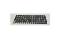 Наклейка на клавиатуру BestKey непрозрачная чорная, 68, серебристый (BK13SIL/021)