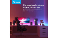 Светодиодная лента Govee RGBIC Basic Wi-Fi + Bluetooth LED Strip Light 10м Білий (H618C3D1)