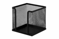 Подставка-куб для писем и бумаг Buromax 10х10х10 см, wire mesh, black (BM.6215-01)