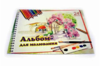 Альбом для рисования  24 л Фолдер АМ-024-100-АЛ-СЛ скоба