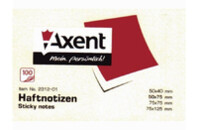 Бумага для заметок Axent 2312-01 самоклеющаяся 50*75*100
