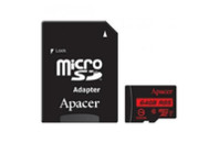 Карта памяти Apacer 64GB microSDXC class 10 UHS-I U1 (AP64GMCSX10U5-R)