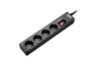 Сетевой фильтр питания APC Essential SurgeArrest 4 outlets, Black (P43B-RS)