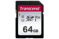 Карта памяти Transcend 64GB SDXC class 10 UHS-I U3 V30 (TS64GSDC300S)