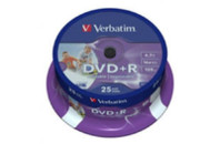 Диск DVD Verbatim 4.7Gb 16X CakeBox 25шт Silver (43500)