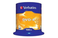 Диск DVD Verbatim 4.7Gb 16X CakeBox 100шт (43549)