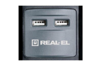 Сетевой удлинитель REAL-EL RS-3 USB CHARGE 1.8m, black (EL122500001)