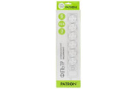Сетевой фильтр питания PATRON 3.0 m3*1mm2 (SP-1063) 6 розеток BLACK (EXT-PN-SP-1063)