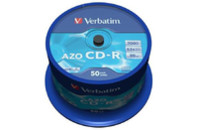 Диск CD Verbatim 700Mb 52x Cake box 50 Crystal (43343)