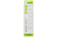 Сетевой фильтр питания PATRON 1.8m (SP-1062W), 6 розеток White (EXT-PN-SP-1062W)