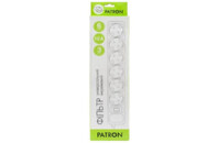 Сетевой фильтр питания PATRON 3m (SP-1063W), 6 розеток White (EXT-PN-SP-1063W)