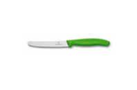 Кухонный нож Victorinox SwissClassic для овощей 11 см, волнистое лезвие, зеленый (6.7836.L114)