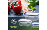 Пищевой контейнер Bager Cook&Lock 3 шт 0.8, 1.35, 2.25 л (BG-519)