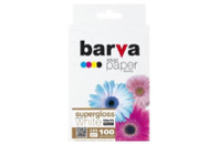 Бумага BARVA 10x15, 255 g/m2, PROFI, 100арк, supergloss (R255-265)