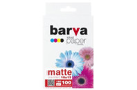 Бумага BARVA 10x15,180 g/m2, matt, 100арк (A180-255)