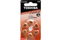 Батарейка 312 PR41 Toshiba Premium Zinc-Air 1.4V 1шт