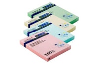 Бумага для заметок BUROMAX with adhesive layer 76х102мм, 100sheets, pastel colors mix (BM.2313-99)